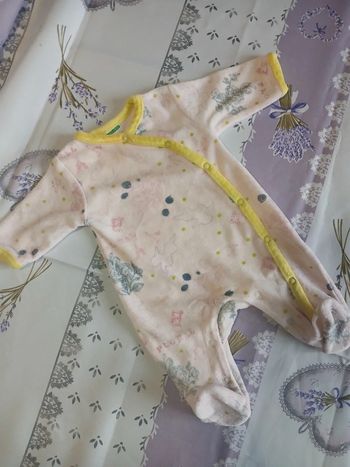 Pyjama en velours fille vertbaudet taille naissance