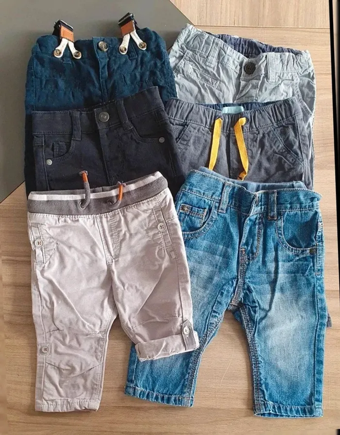 Lot de 6 pantalons 3 mois - photo numéro 3