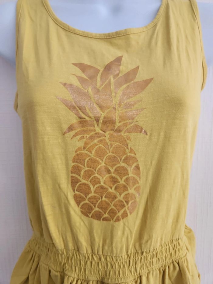 Jolie robe jaune à volants et motif Ananas Punkidz 12 ans - photo numéro 5