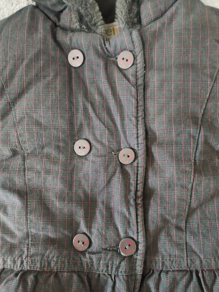 Manteau mi-long à Carreaux 12 mois - photo numéro 3