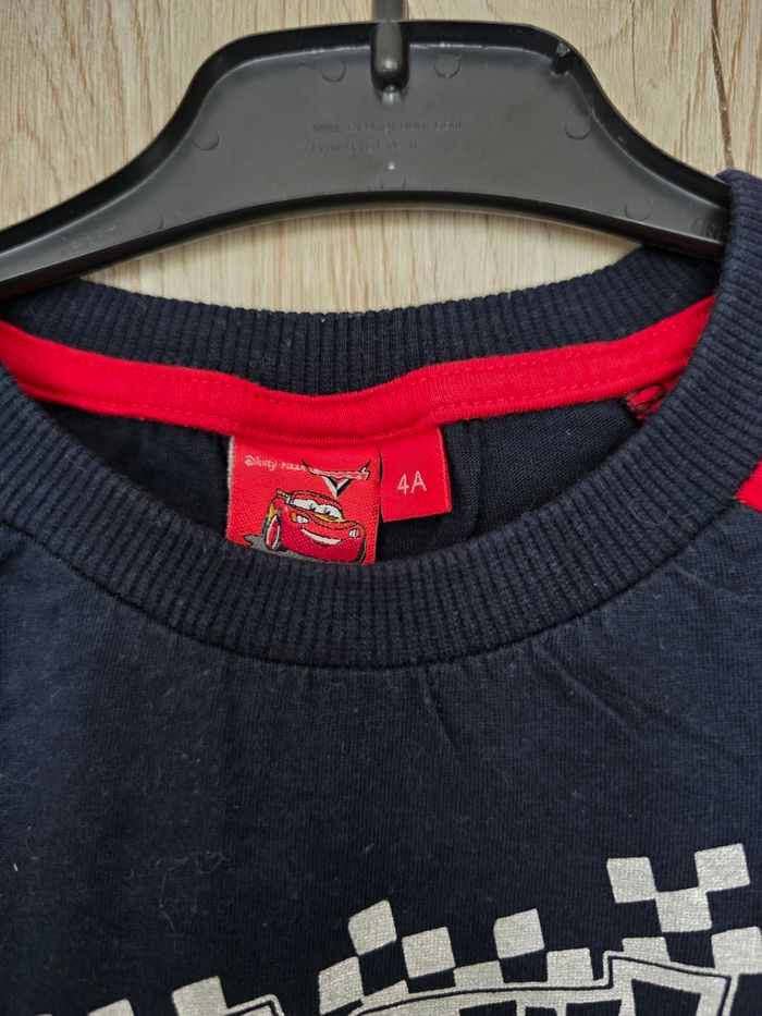 TEE-SHIRT MANCHE LONGUE DISNEY PIXAR THE CARS  TAILLE 4ANS - photo numéro 3