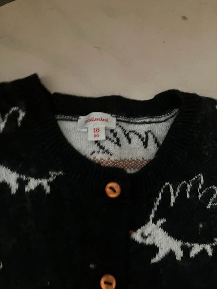 Ensemble catimini pantalon et gilet laine hérisson 18mois - photo numéro 3