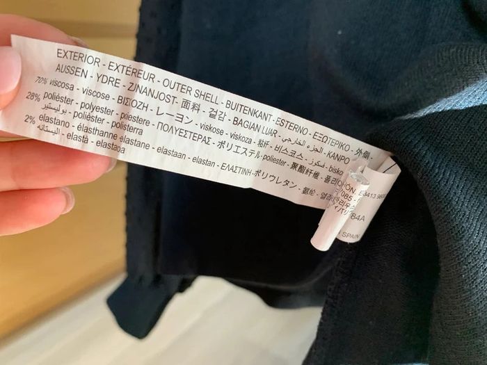 Pull bimatière stradivarius t.S noir tbe - photo numéro 5