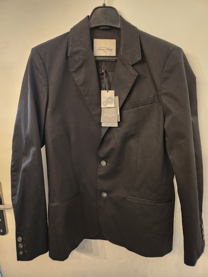 Veste blazer homme noire American vintage men taille 48 neuve