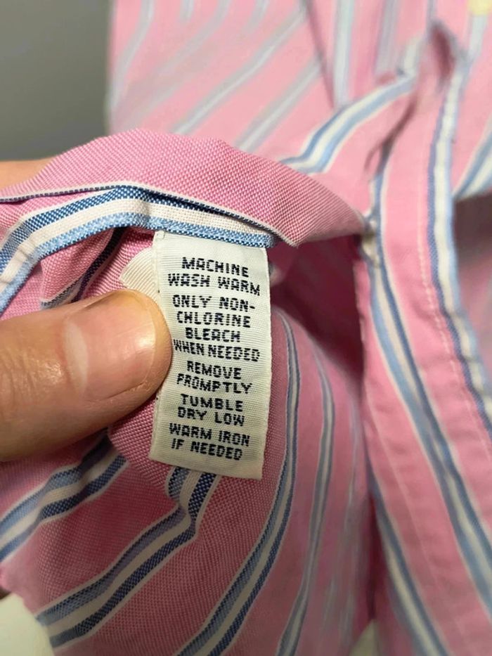 Chemise Ralph Lauren rayée rose vintage Y2K – Élégance intemporelle - photo numéro 7