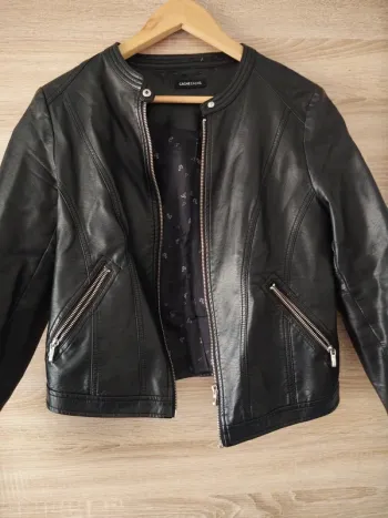 Veste en cuir Cache cache