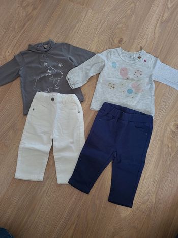 Lot ensembles fille 6 mois