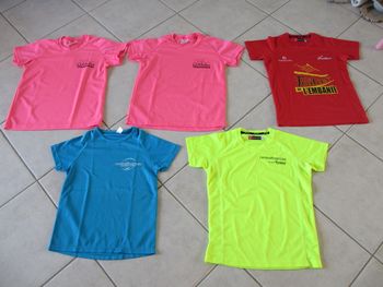 Lot de 5 T-shirts techniques manches courtes sport – 8 ans