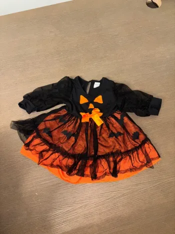 Robe citrouille bébé