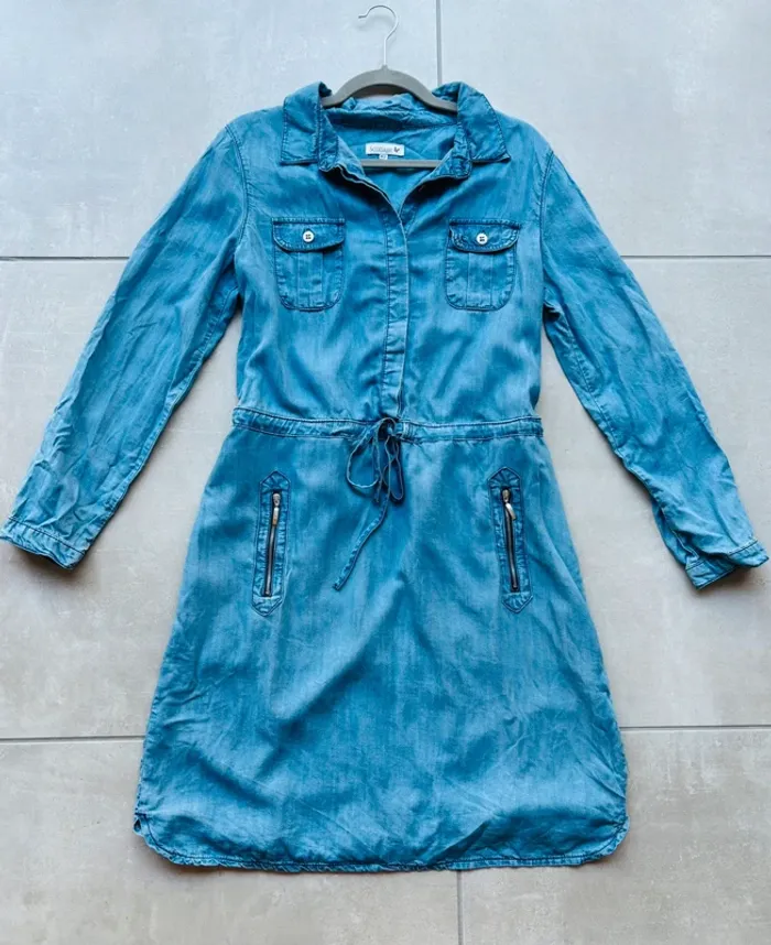Magnifique robe en jeans Scottage manches longues neuve
