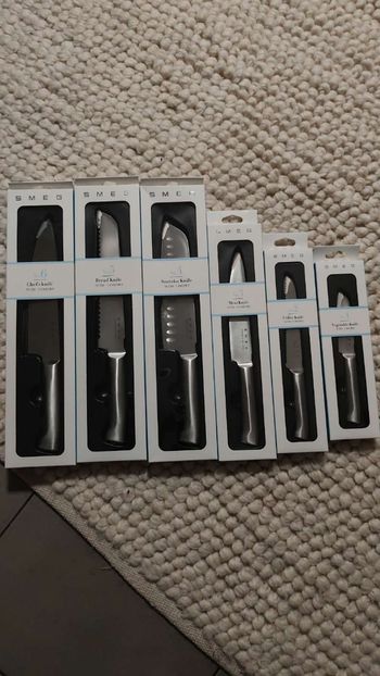 Set de 6 couteaux smeg
