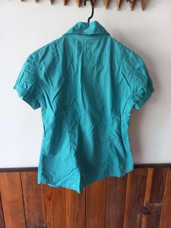 Chemise bleu/vert - photo numéro 2