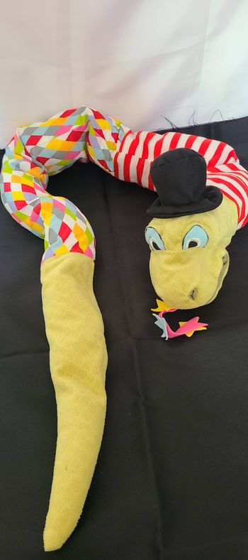 IKEA Klappar Cirkus Circus Snake 49" Marionnette Serpent Jouet Peluche Animal