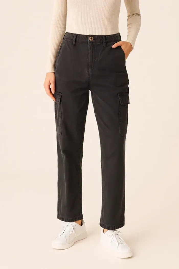 Pantalon cargo noir – taille 38