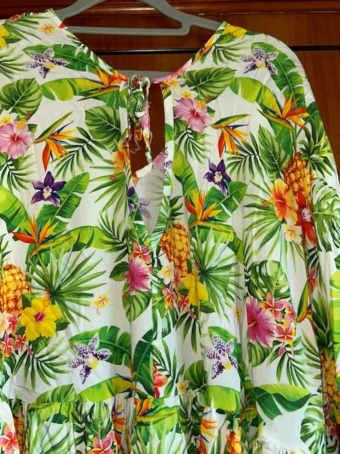 Robe fleurie été Chantal B taille unique - photo numéro 5