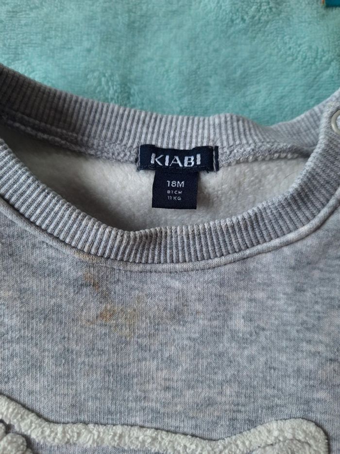 Sweat molletonné taille 18 mois - photo numéro 3