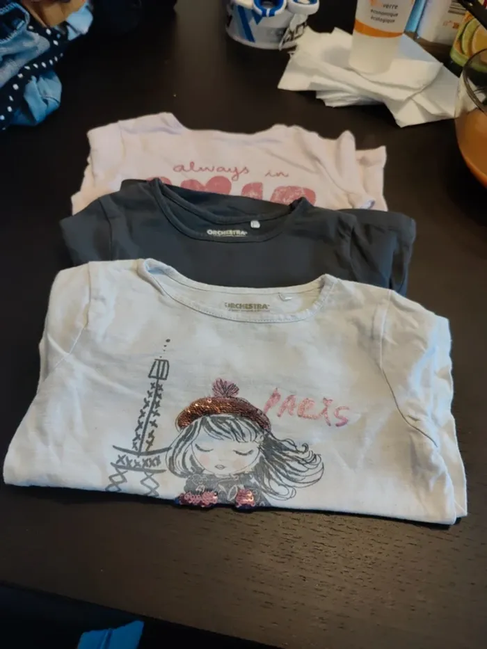 Lot 3 t-shirt manche longue 3ans orchestra