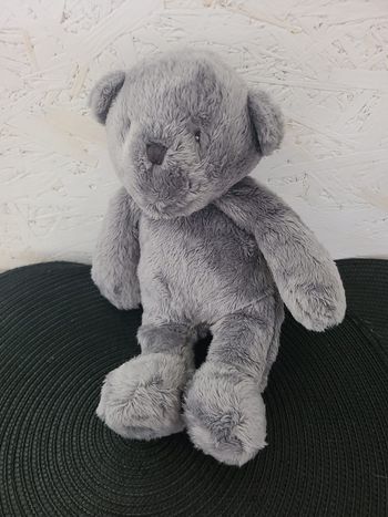 PELUCHE DOUDOU OURS GRIS LES PTITS DOUDOUS MOULIN ROTY