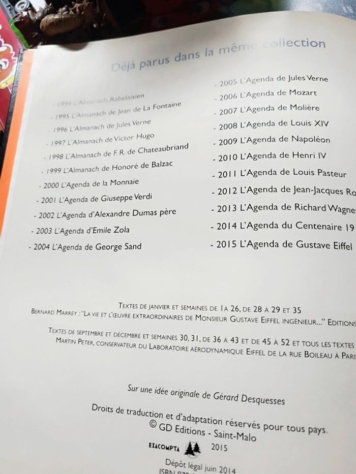 Agenda Gustave Eiffel - photo numéro 3