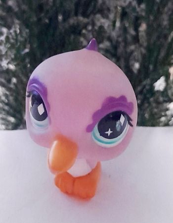 Figurine Littlest Pet Shop Oiseau mauve et violet