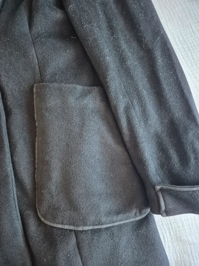 Manteau en laine Zara Woman taille M - photo numéro 8