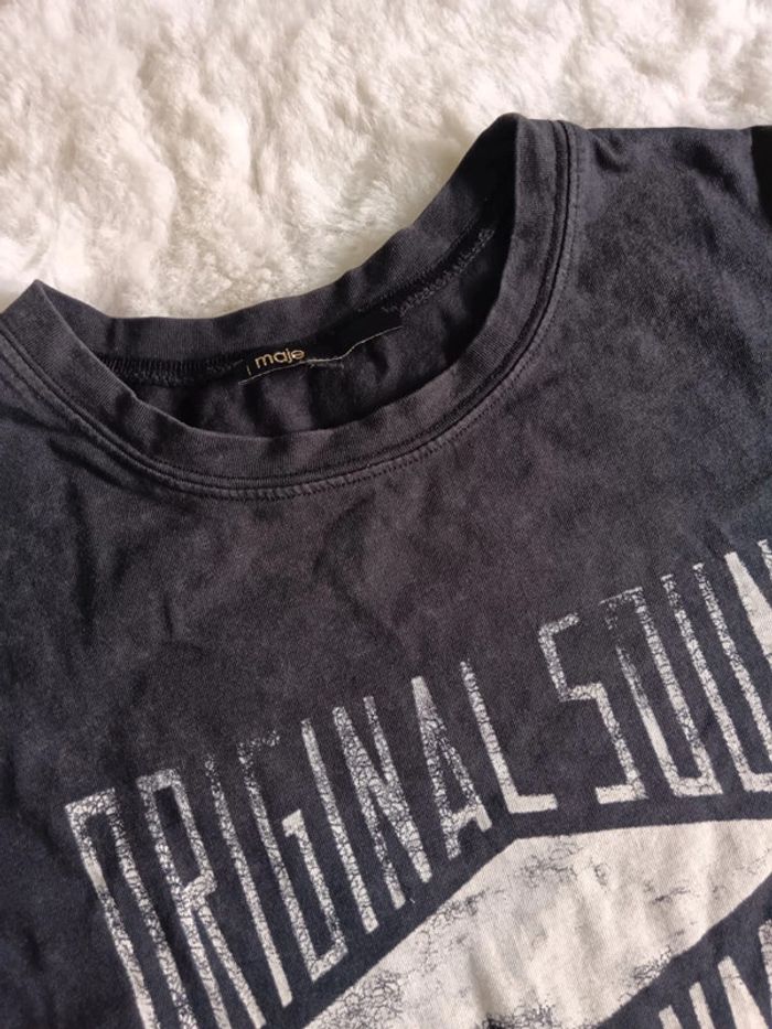 Teeshirt effet vieillit Old school Maje taille 36 - photo numéro 2
