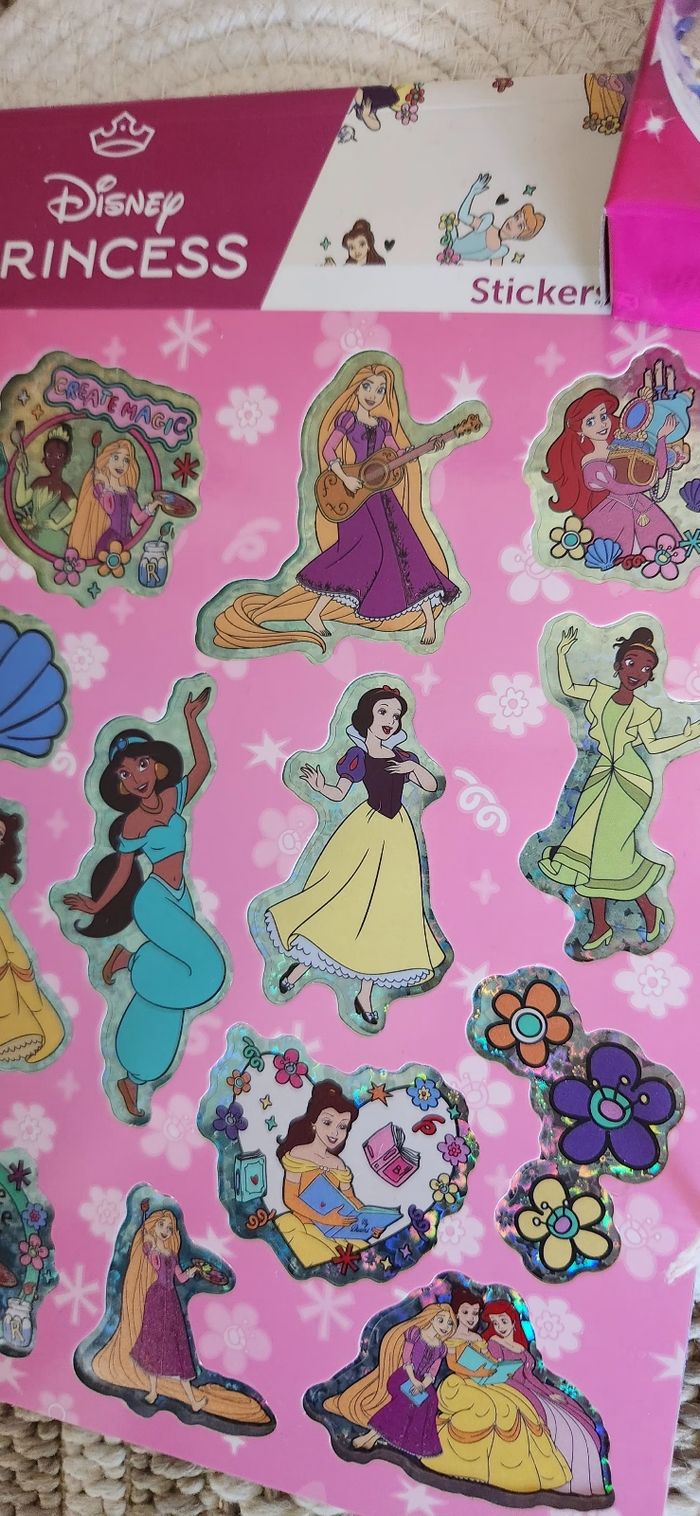 Lot Perles Stickers Princesses Disney - photo numéro 10