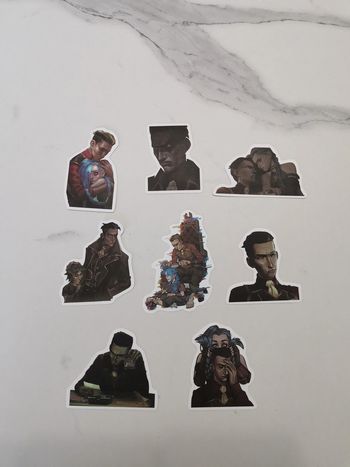 Lot de 8 stickers Arcane - Silco & Jinx