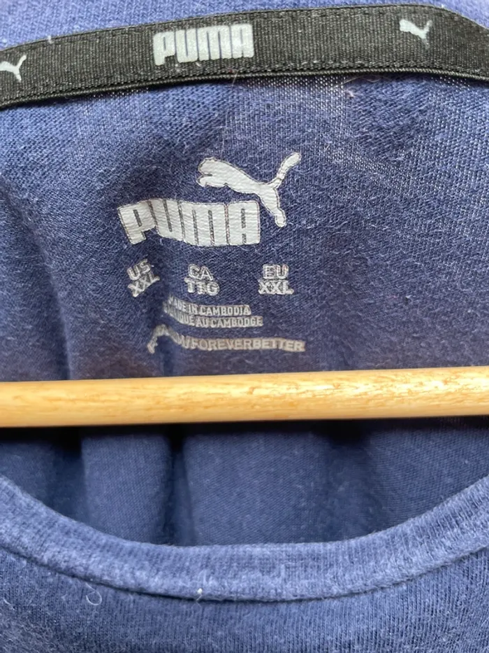 Long sleeves t-shirt Puma vintage fully embroided logo Mens XXL - photo numéro 4