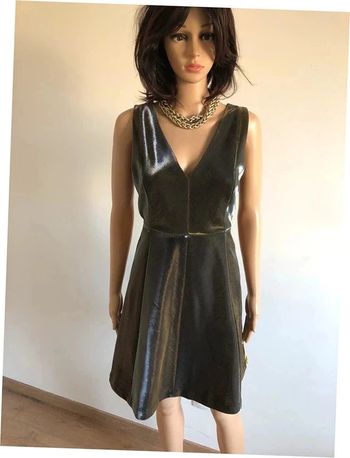 Robe brillante dorée neuve sans manches Morgan taille 38