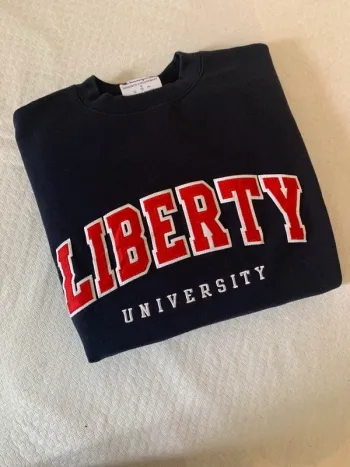 Sweat Champion « Liberty University » Bleu Marine - Très bon état