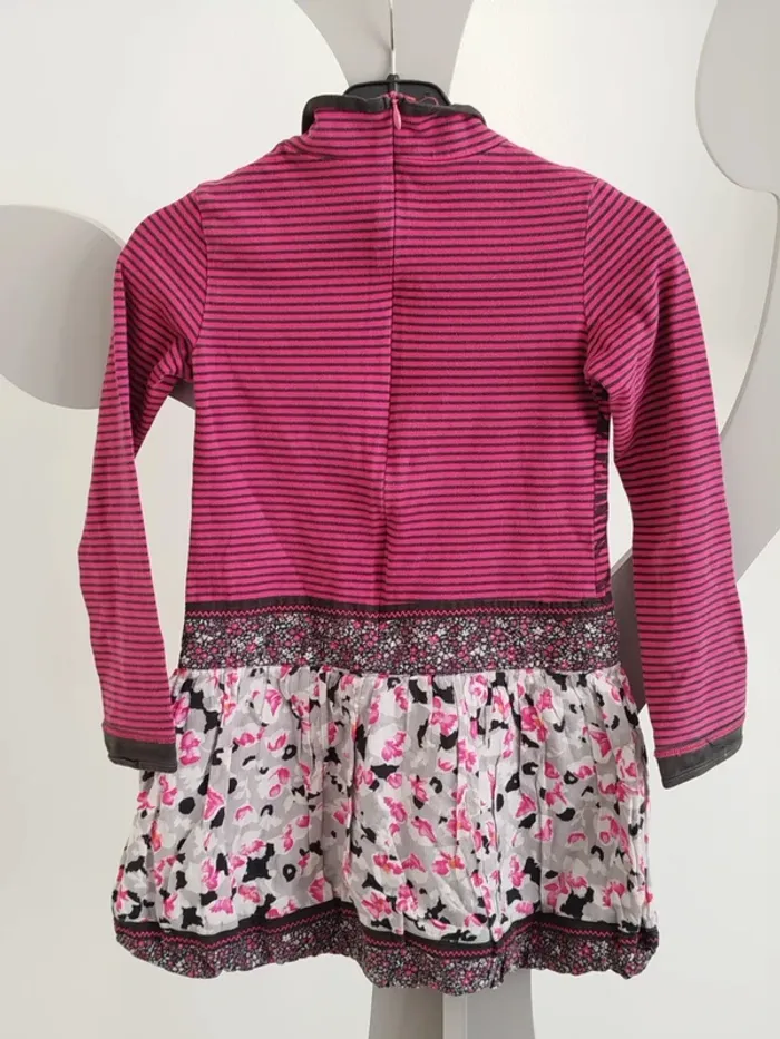 Robe manches longues multicolore Catimini taille 6 ans - photo numéro 2