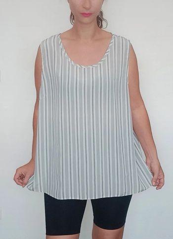 Blouse été rayée casual taille 48/50