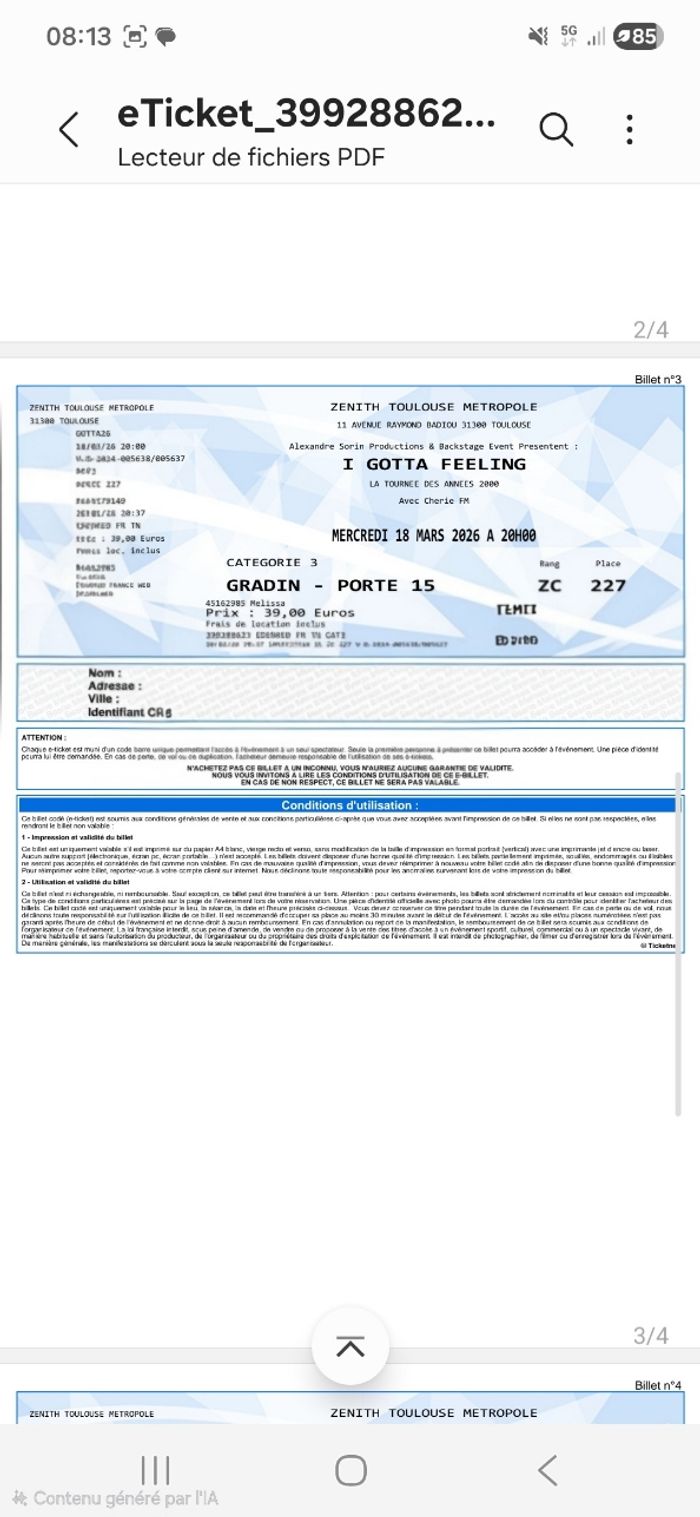 Place de concert - photo numéro 2