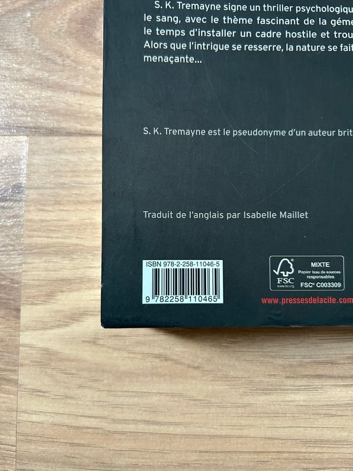 Livre de S.K Tremayne «Le Doute» Presses de la cité - photo numéro 5