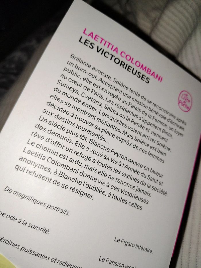 Livre "les victorieuses" de Laëtitia Colombani - photo numéro 2
