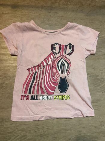 T-shirt manche courte zèbre