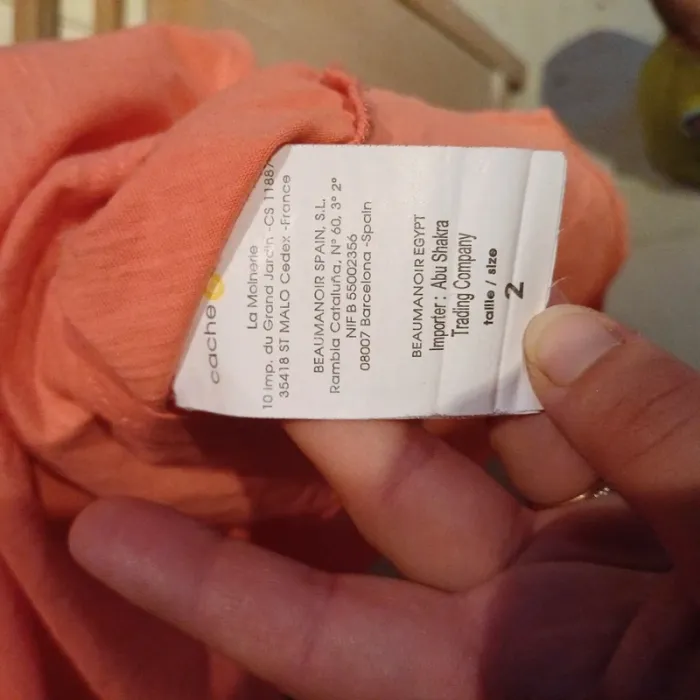 Débardeur corail femme taille 38/40 , cache cache - photo numéro 3