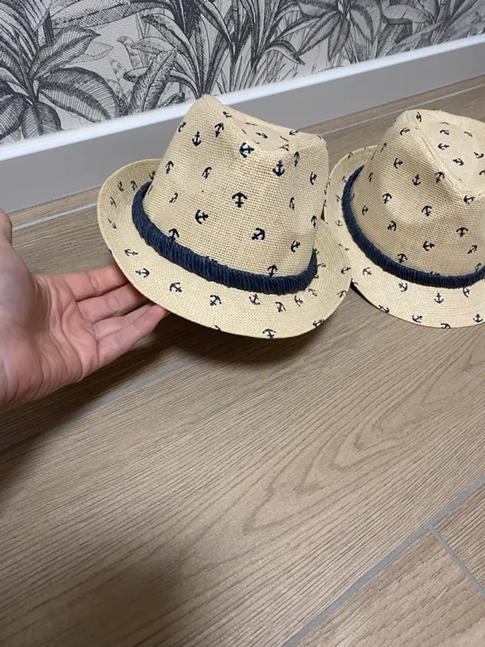 Lot de 2 chapeaux type borsalino - photo numéro 2