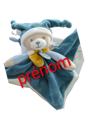 Doudou baby nat bleu