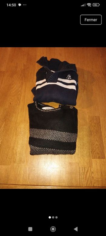 Lot de 2 pulls garçon 4 ans 