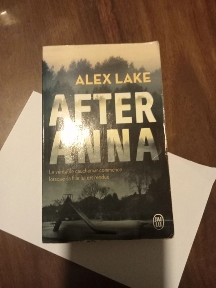 Livre thriller Alex lake