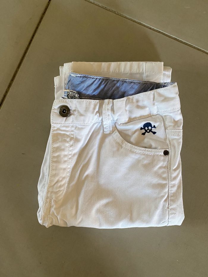 Pantalon Tape à l'Oeil jeans fille blanc coupe droite 14 ans - photo numéro 18