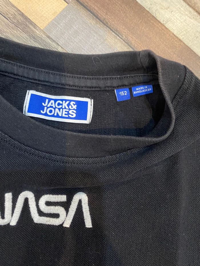 TEE shirt noir Jack and Jones NASA - photo numéro 3