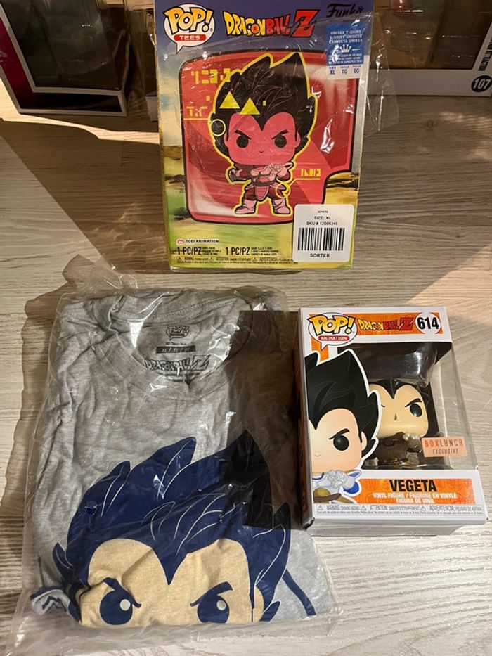 Box Funko Pop Prince Saiyan Vegeta Métallique - Dragon Ball Z