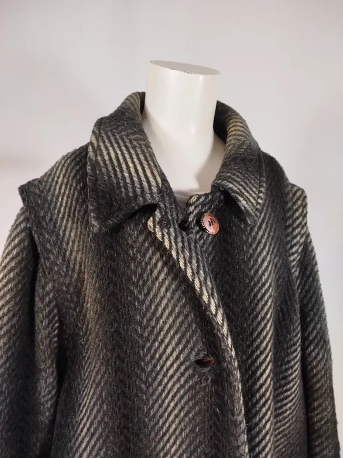 Manteau 100% Mohair Manteau long femme laine A265 - photo numéro 4