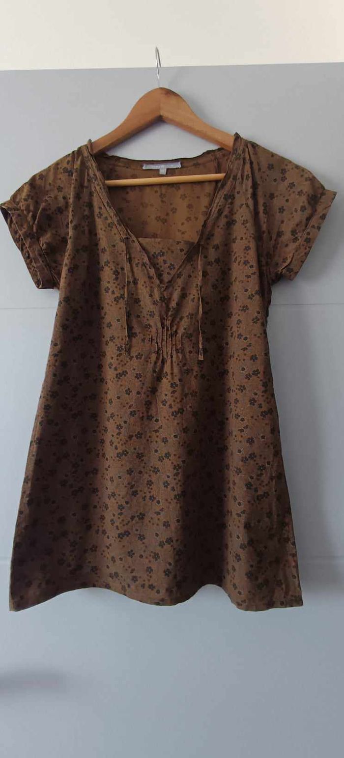 Blouse fleurie manches courtes "Somewhere" Taille 38