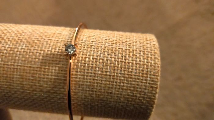 Bracelet doré avec cristal, femme - photo numéro 5