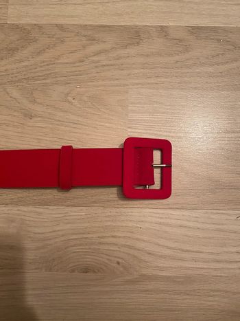Ceinture à boucle rose velours