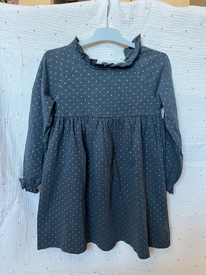 Robe Bonton Fille 8 Ans – Pois dorés